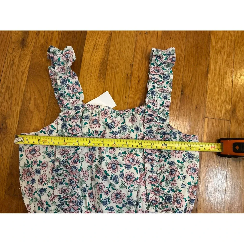 Crewcuts Girls NWT Floral Ruffle Dress Pink Blue Green CG274 Size 14 NWT